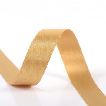 Satinband 6 mm in Senf auf der Rolle, glänzende Oberfläche